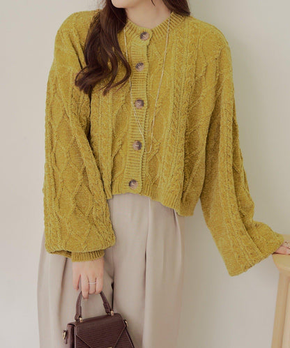 平價系列♡【RMAF】兩用毛絨麻花針織衫