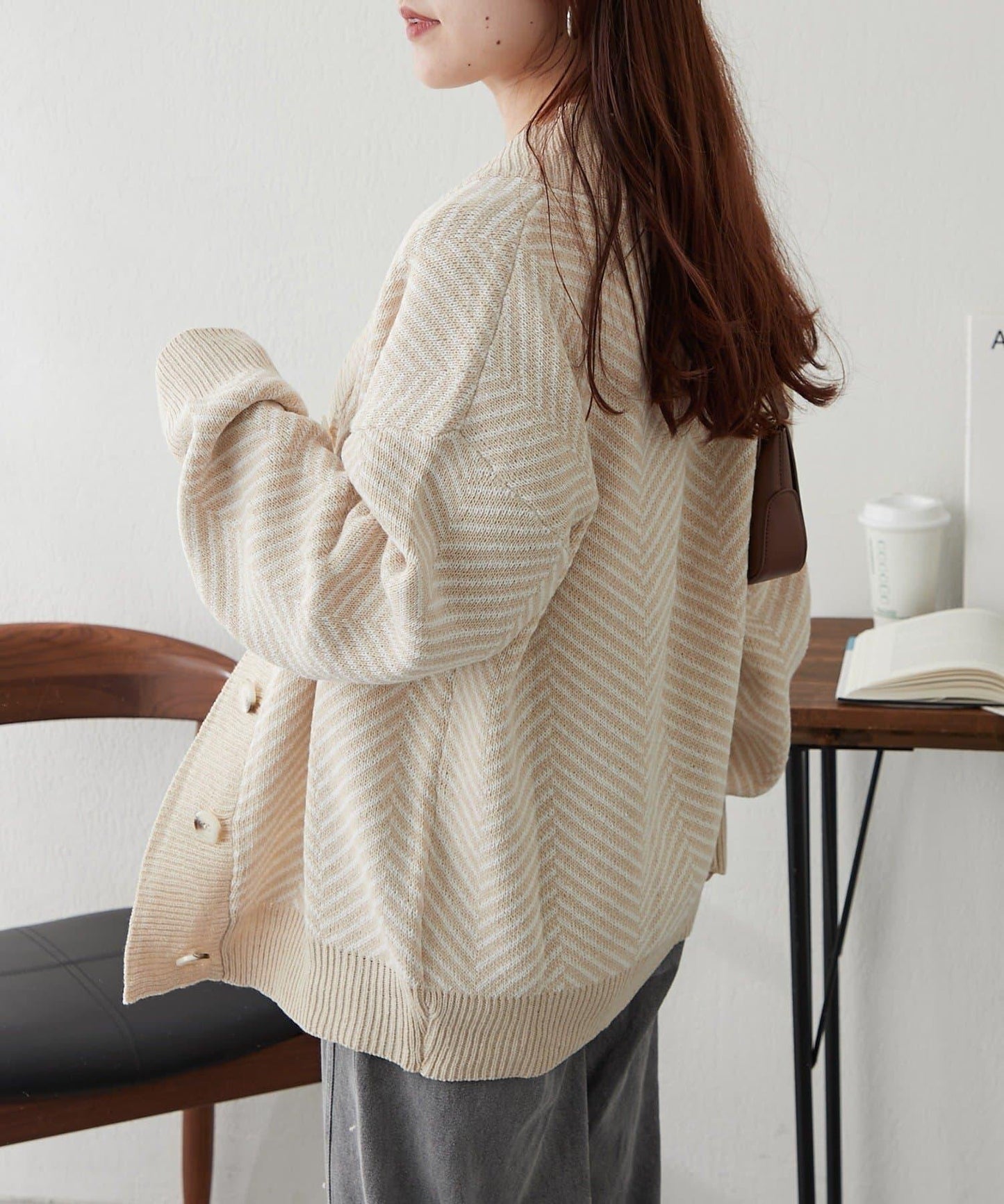 平價系列♡【RMAF】提花針織開衫