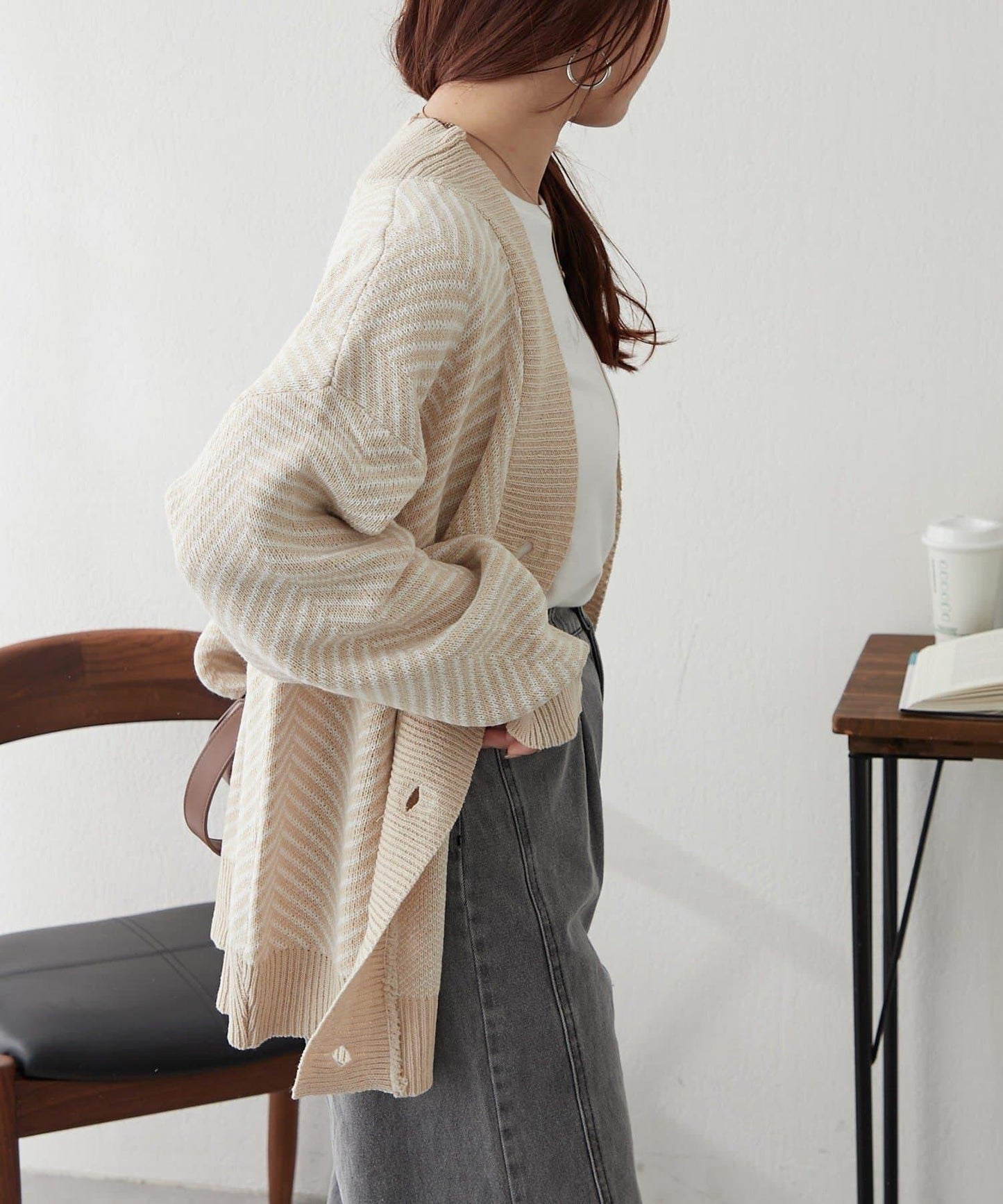 平價系列♡【RMAF】提花針織開衫