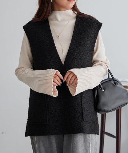 【RMAF】喇叭袖高領針織衫