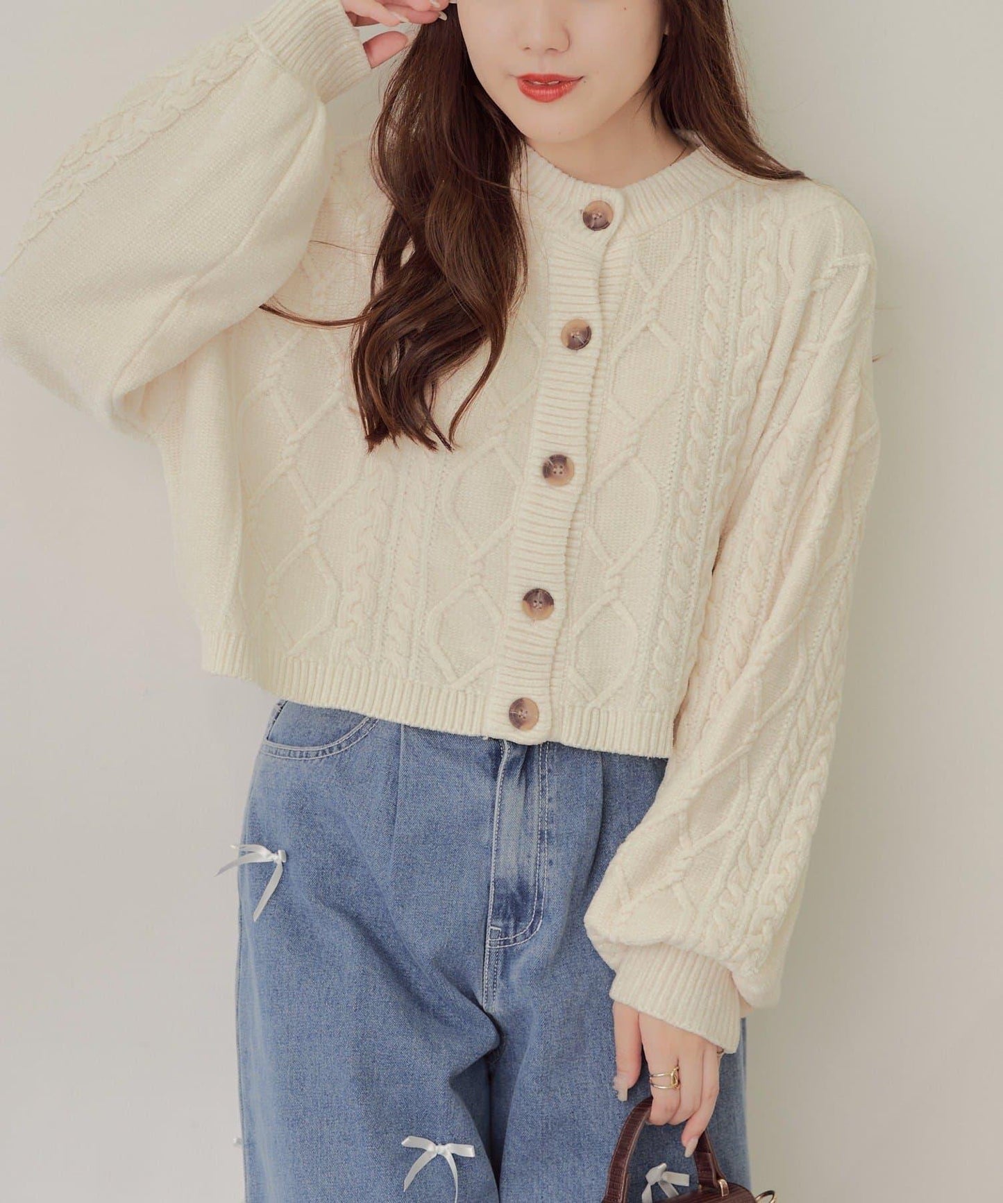 平價系列♡【RMAF】兩用毛絨麻花針織衫