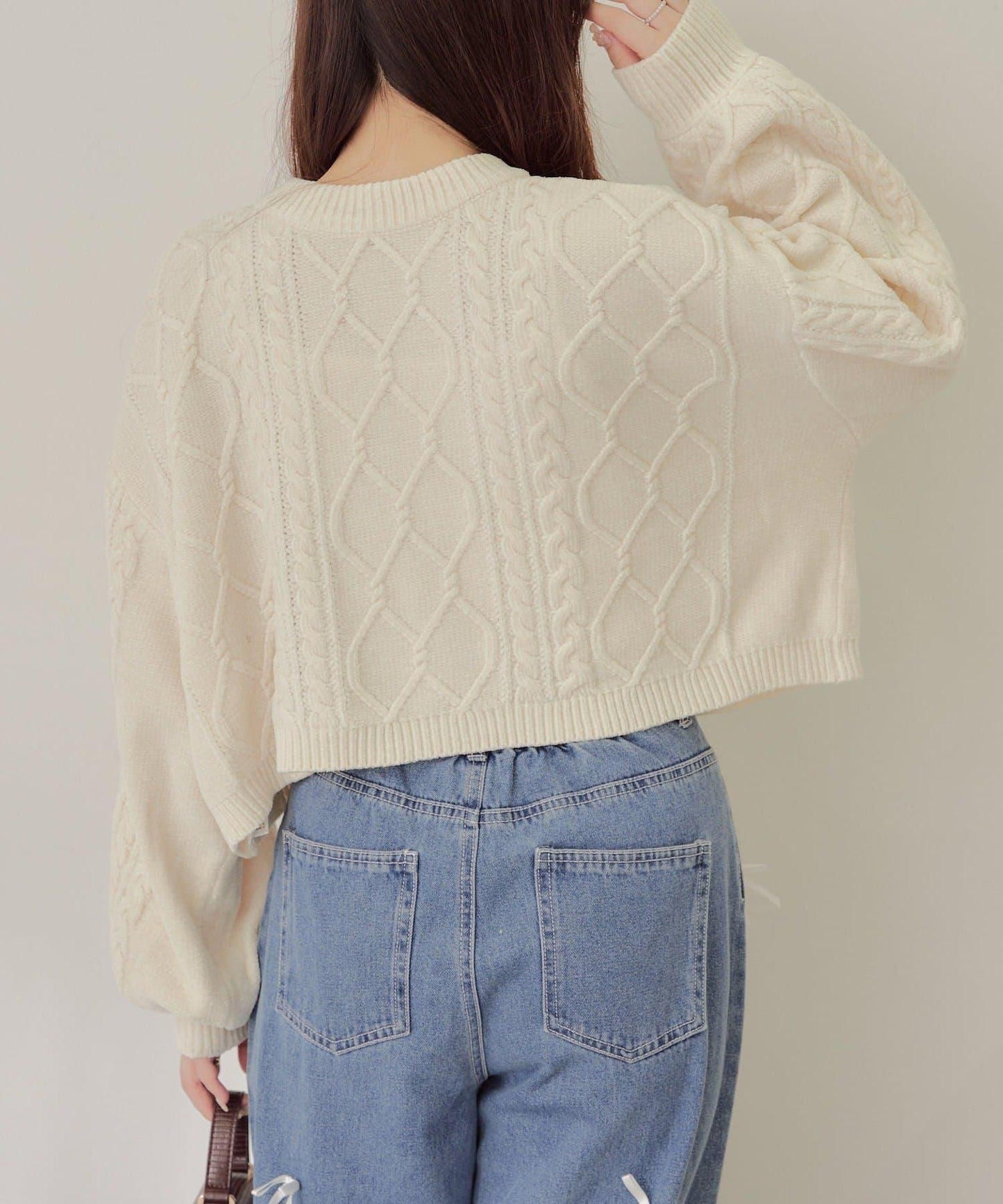 平價系列♡【RMAF】兩用毛絨麻花針織衫