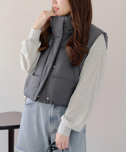 平價系列♡【RMAF】下襬抽繩加棉馬甲