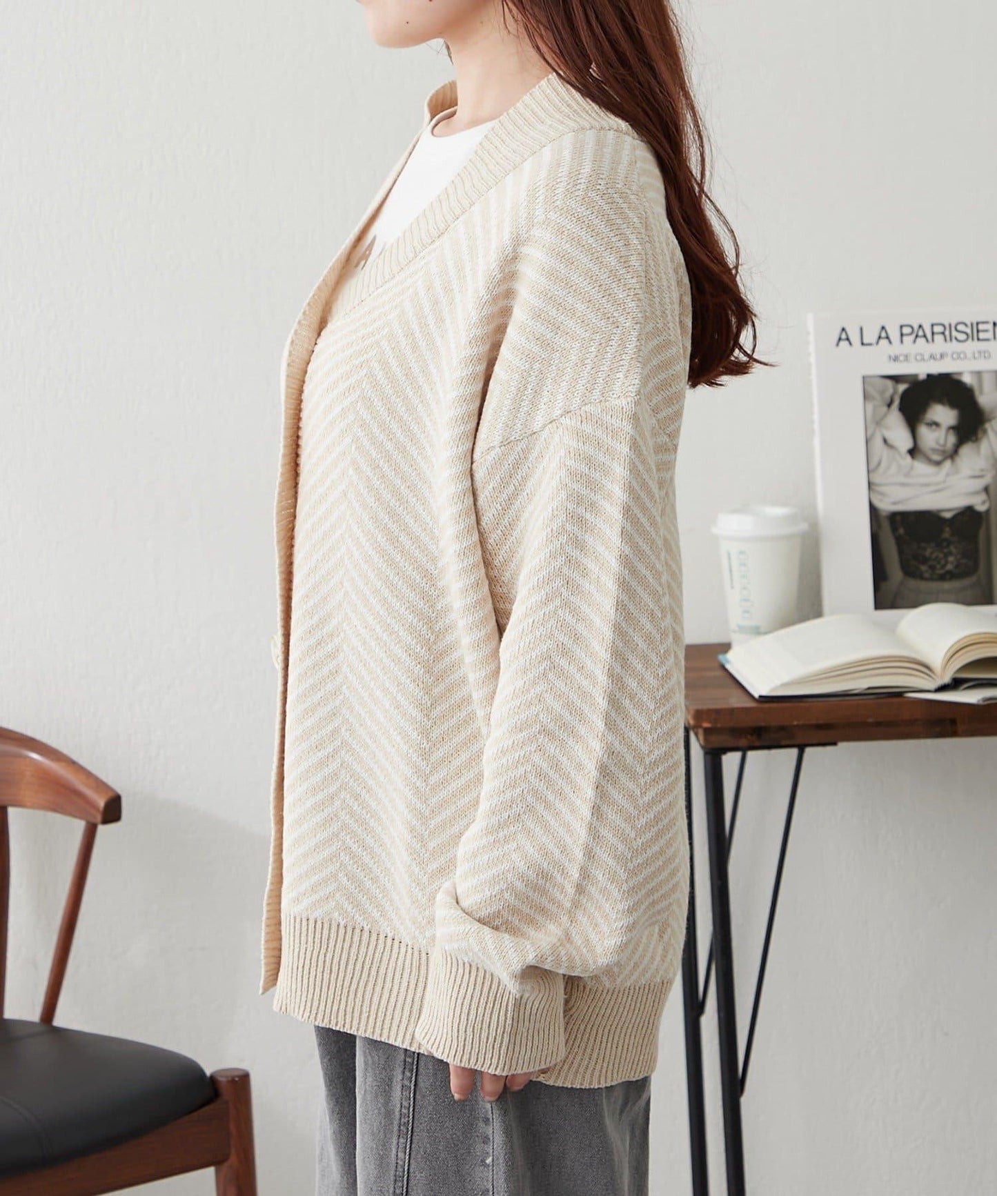 平價系列♡【RMAF】提花針織開衫