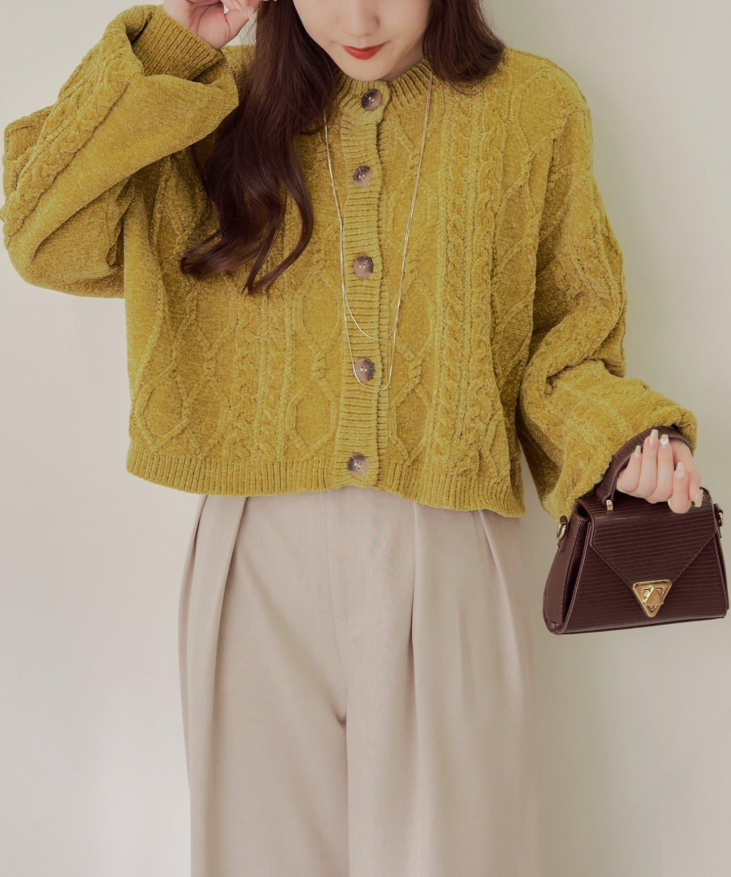 平價系列♡【RMAF】兩用毛絨麻花針織衫