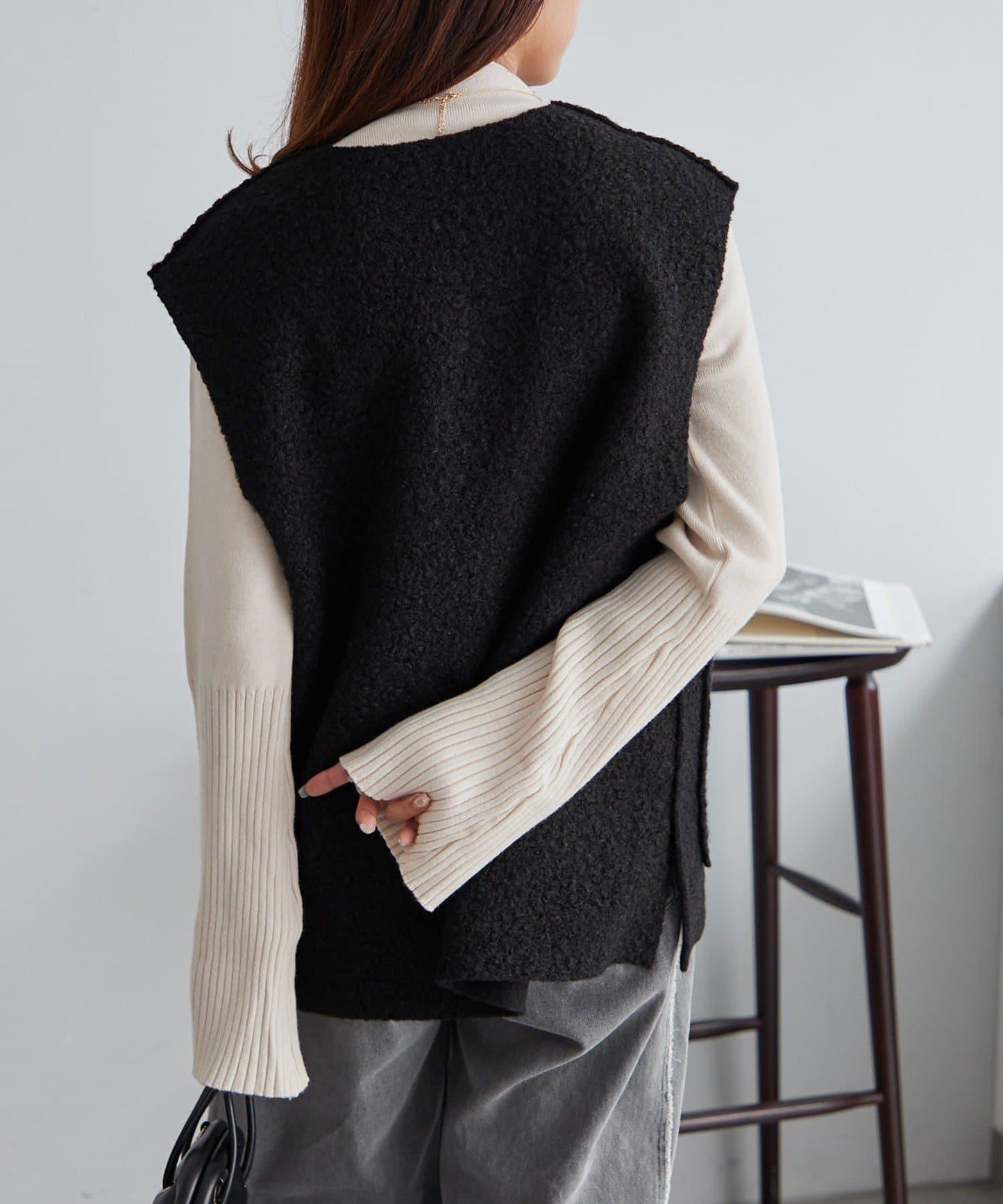 【RMAF】喇叭袖高領針織衫