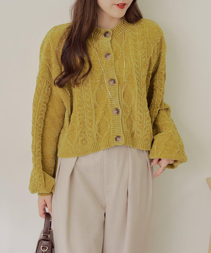 平價系列♡【RMAF】兩用毛絨麻花針織衫