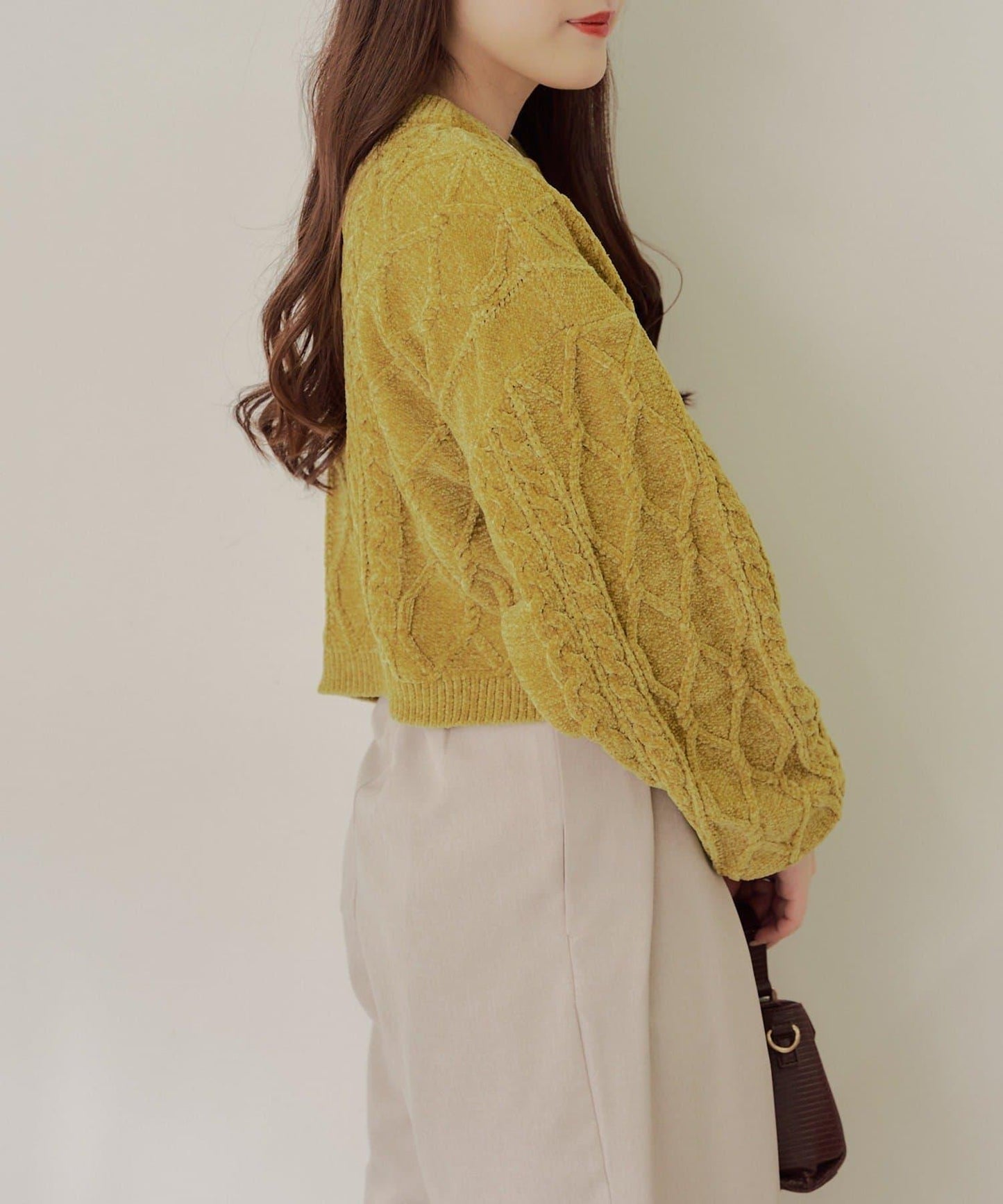 平價系列♡【RMAF】兩用毛絨麻花針織衫