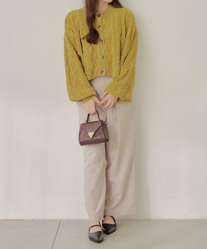 平價系列♡【RMAF】兩用毛絨麻花針織衫