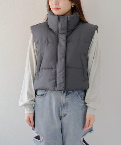 平價系列♡【RMAF】下襬抽繩加棉馬甲