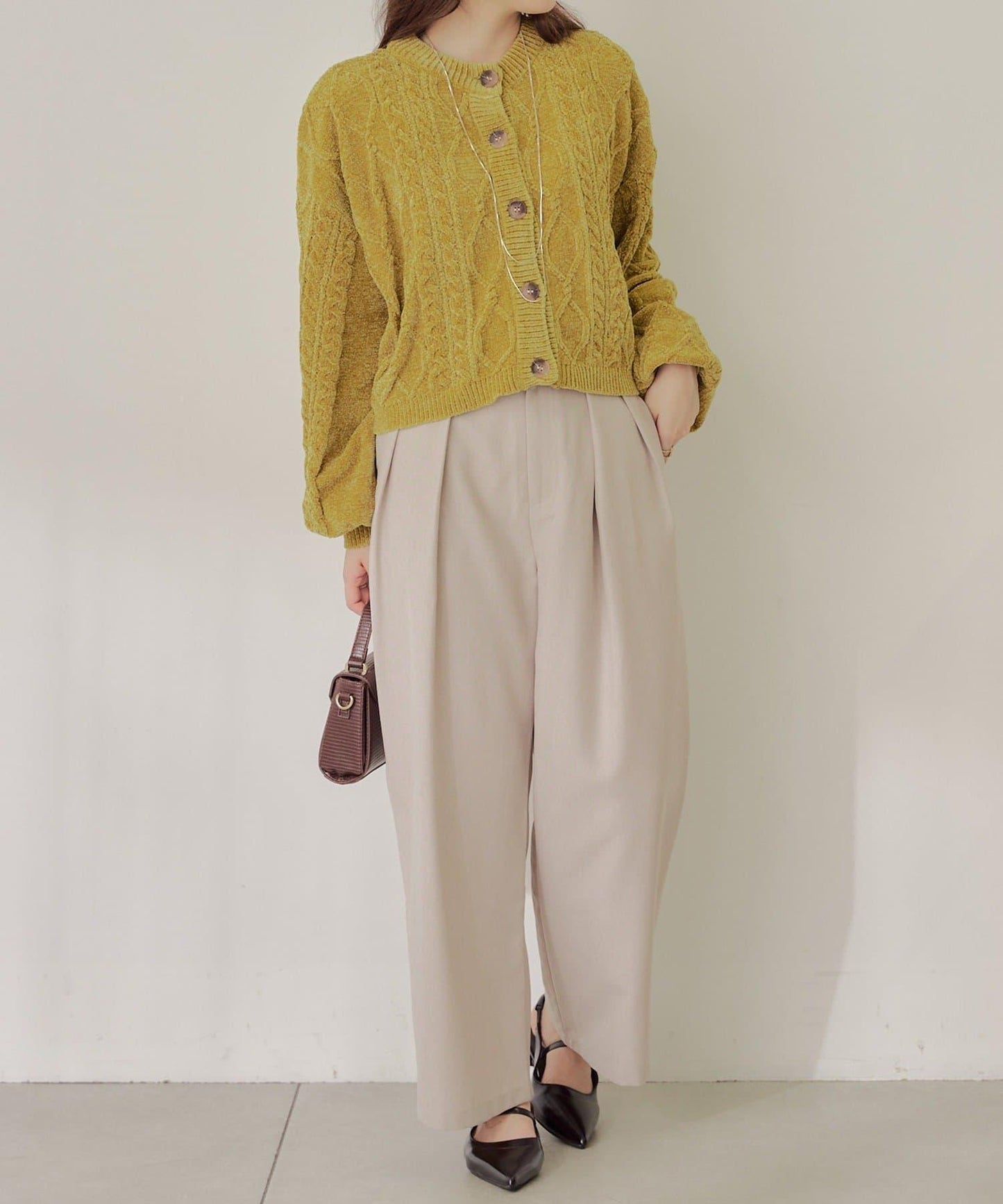 平價系列♡【RMAF】兩用毛絨麻花針織衫