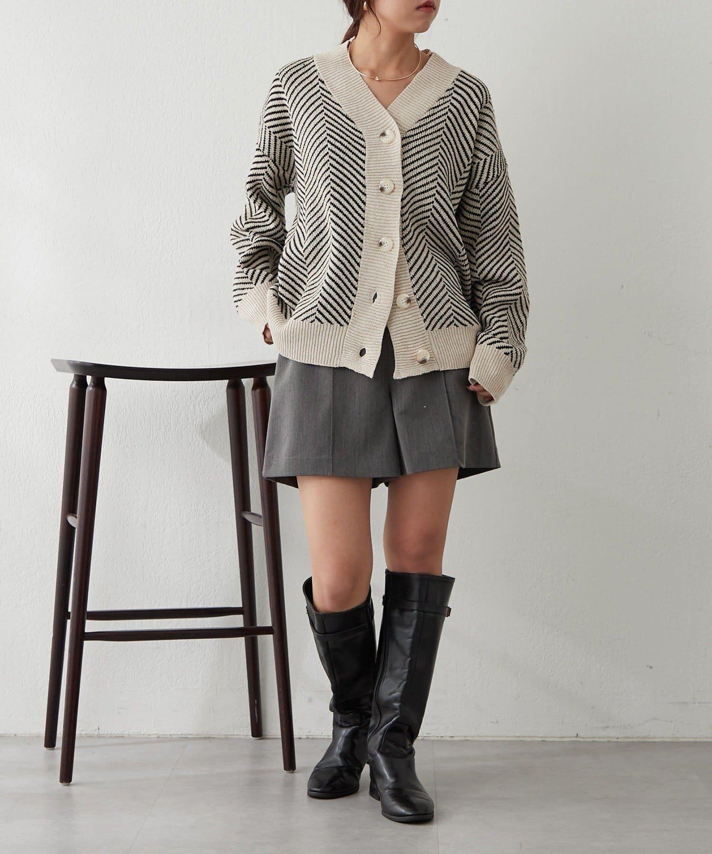 平價系列♡【RMAF】提花針織開衫