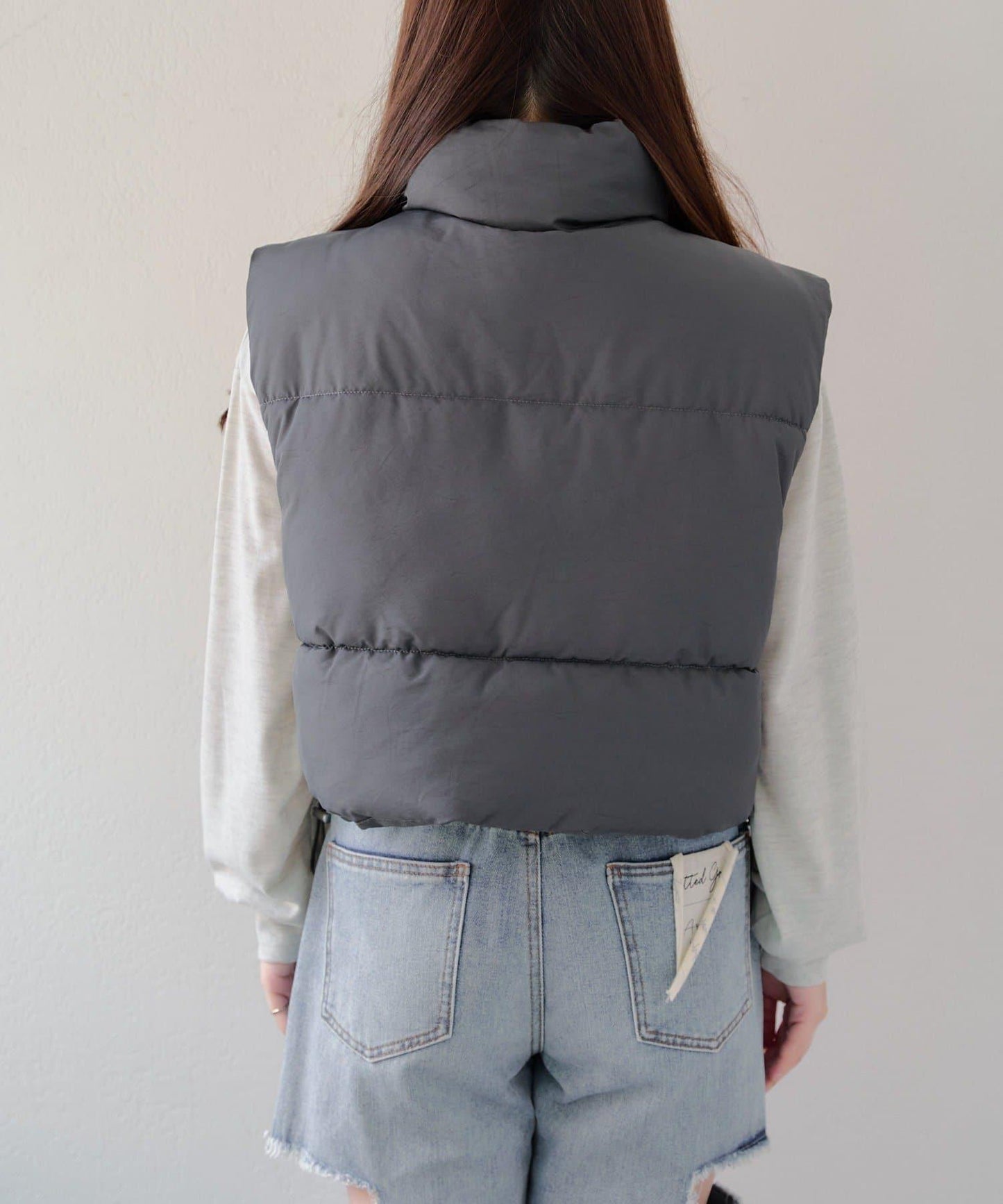 平價系列♡【RMAF】下襬抽繩加棉馬甲