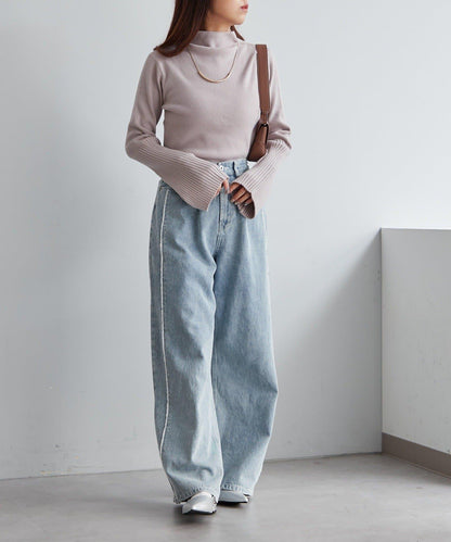 【RMAF】喇叭袖高領針織衫