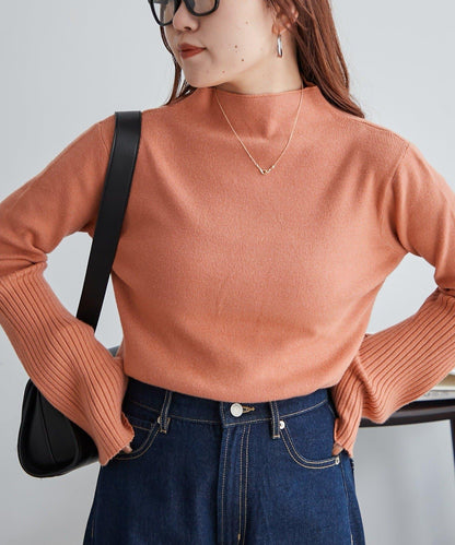 【RMAF】喇叭袖高領針織衫