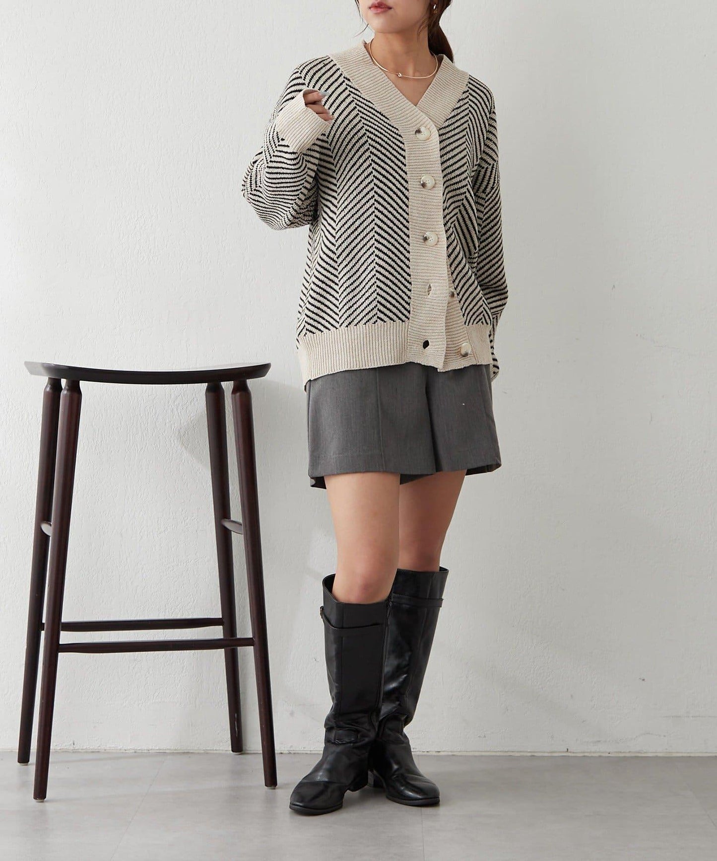 平價系列♡【RMAF】提花針織開衫