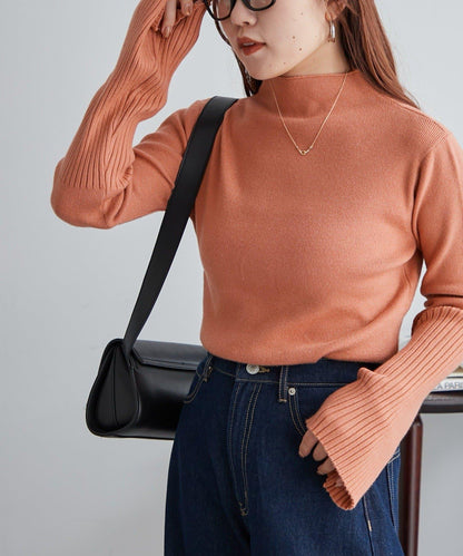 【RMAF】喇叭袖高領針織衫