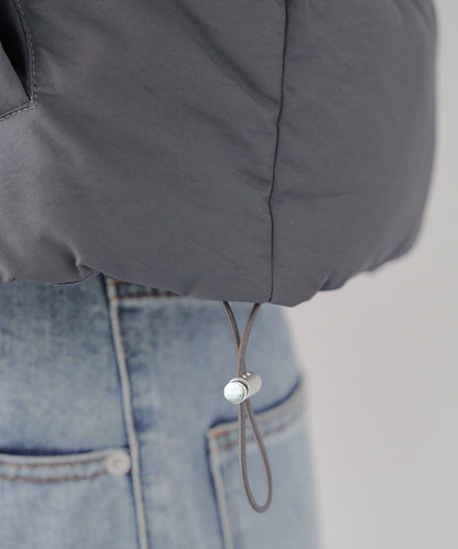 平價系列♡【RMAF】下襬抽繩加棉馬甲