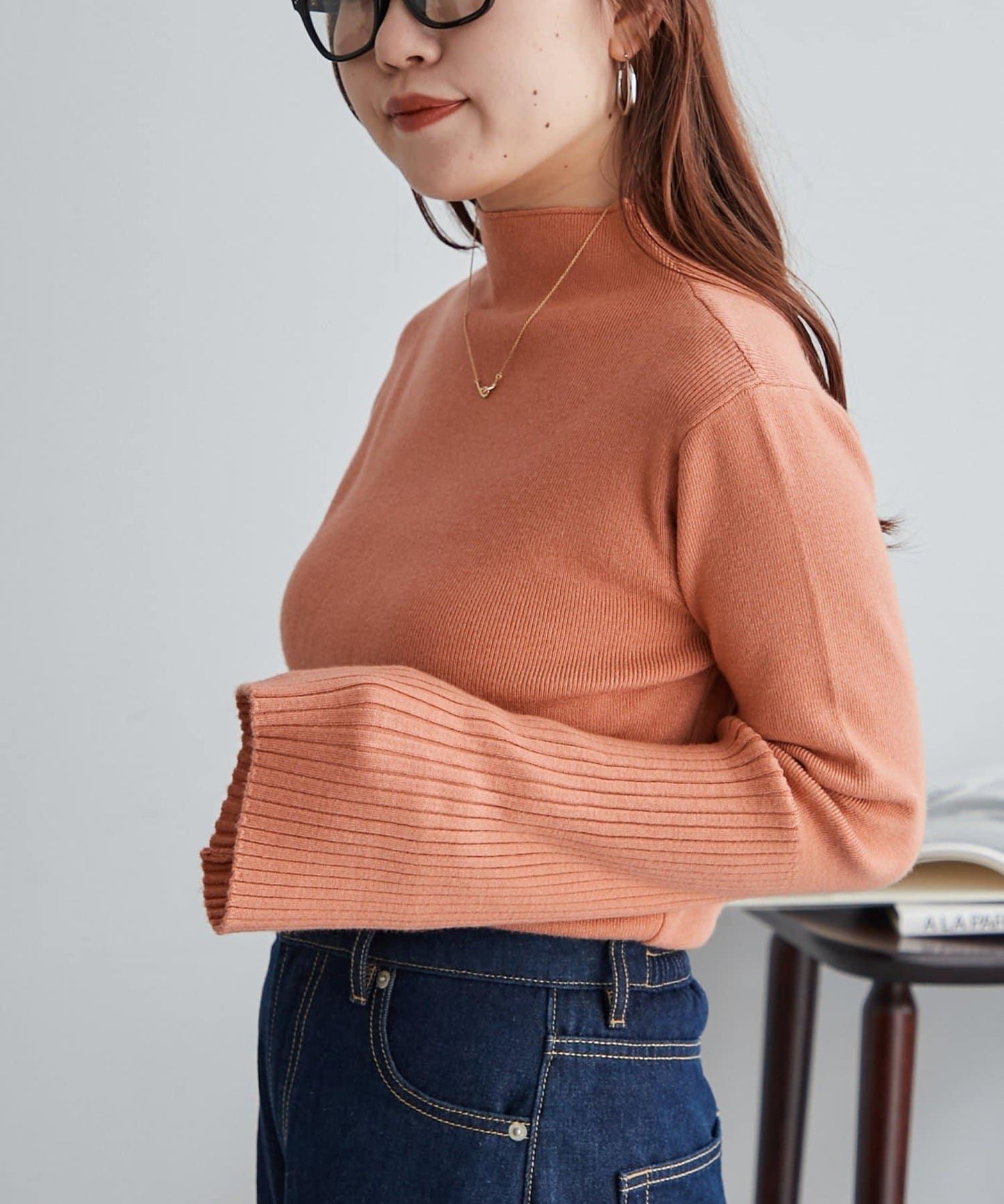 【RMAF】喇叭袖高領針織衫