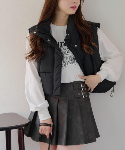 平價系列♡【RMAF】下襬抽繩加棉馬甲