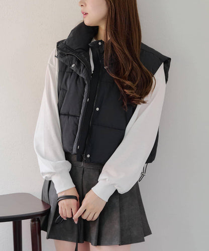 平價系列♡【RMAF】下襬抽繩加棉馬甲