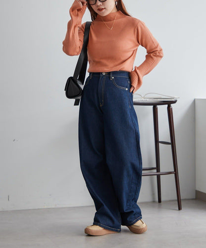 【RMAF】喇叭袖高領針織衫