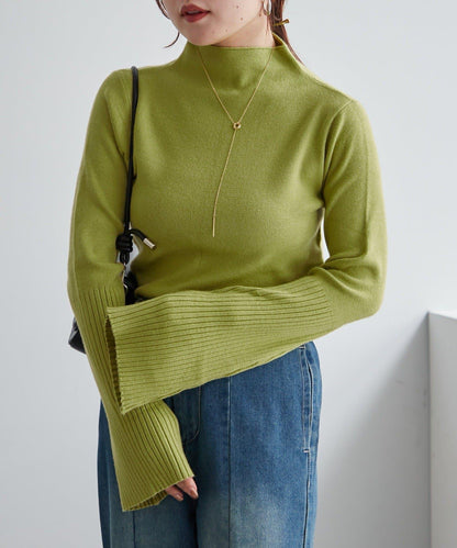 【RMAF】喇叭袖高領針織衫