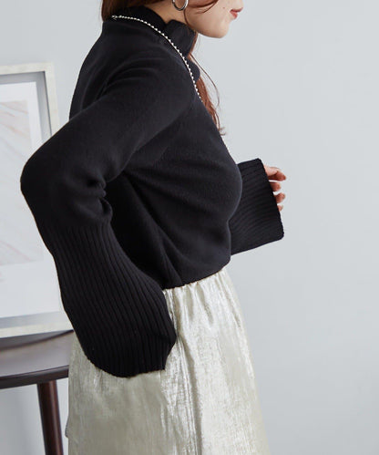 【RMAF】喇叭袖高領針織衫
