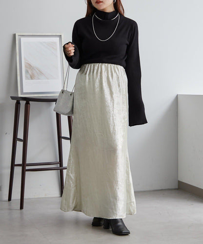 【RMAF】喇叭袖高領針織衫