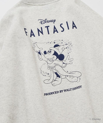 DISNEY/《迪士尼》『幻想曲』/米老鼠/背面印花圓領衛衣