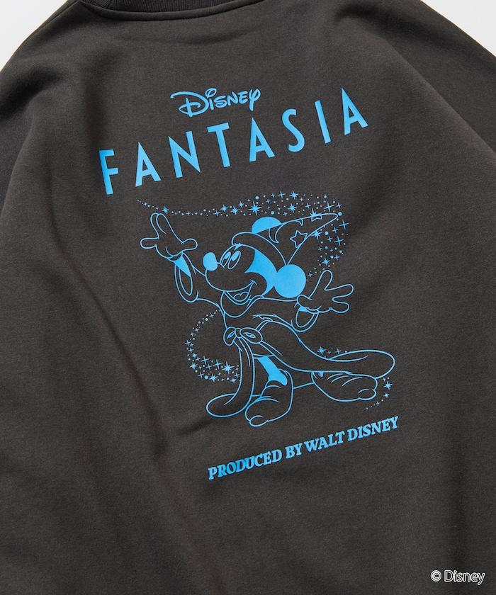 DISNEY/《迪士尼》『幻想曲』/米老鼠/背面印花圓領衛衣