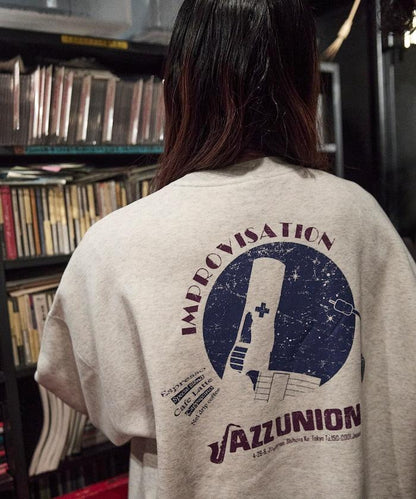JAZZ UNION×FREAK'S STORE/ジャズユニオン 特別款 寬鬆版型 背部印花 圓領衛衣【限量】