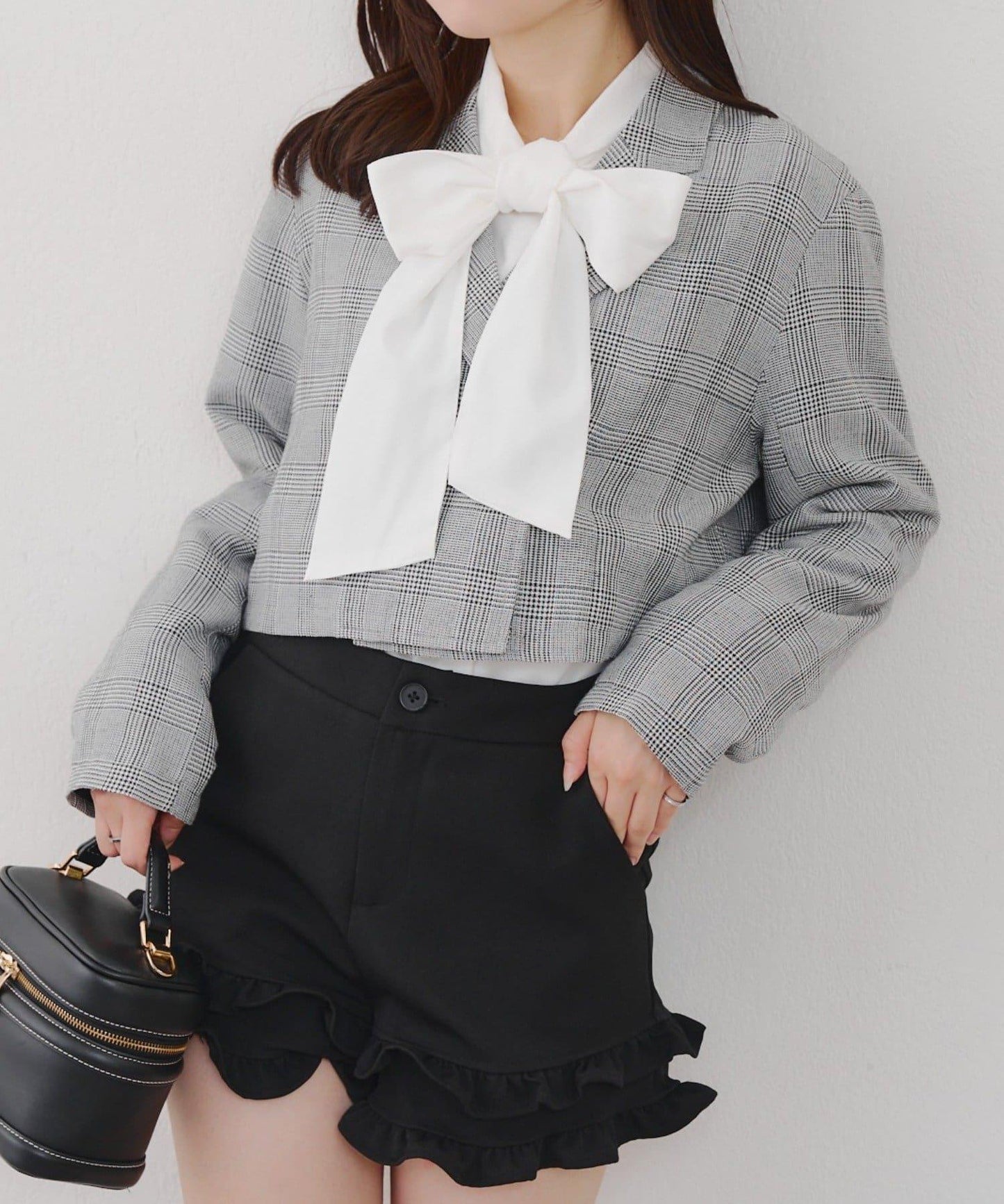 【SETUP適用】短款雙排扣西裝夾克