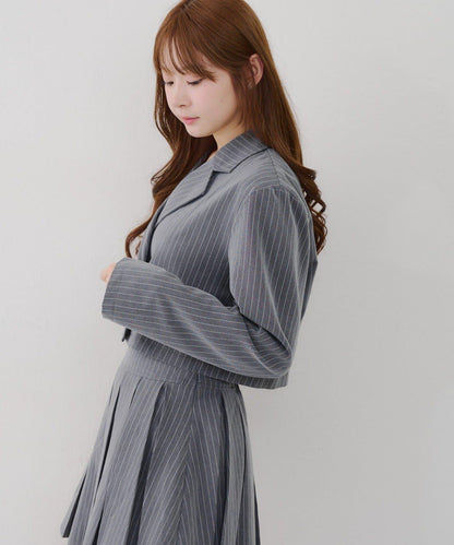 【SETUP適用】短款雙排扣西裝夾克