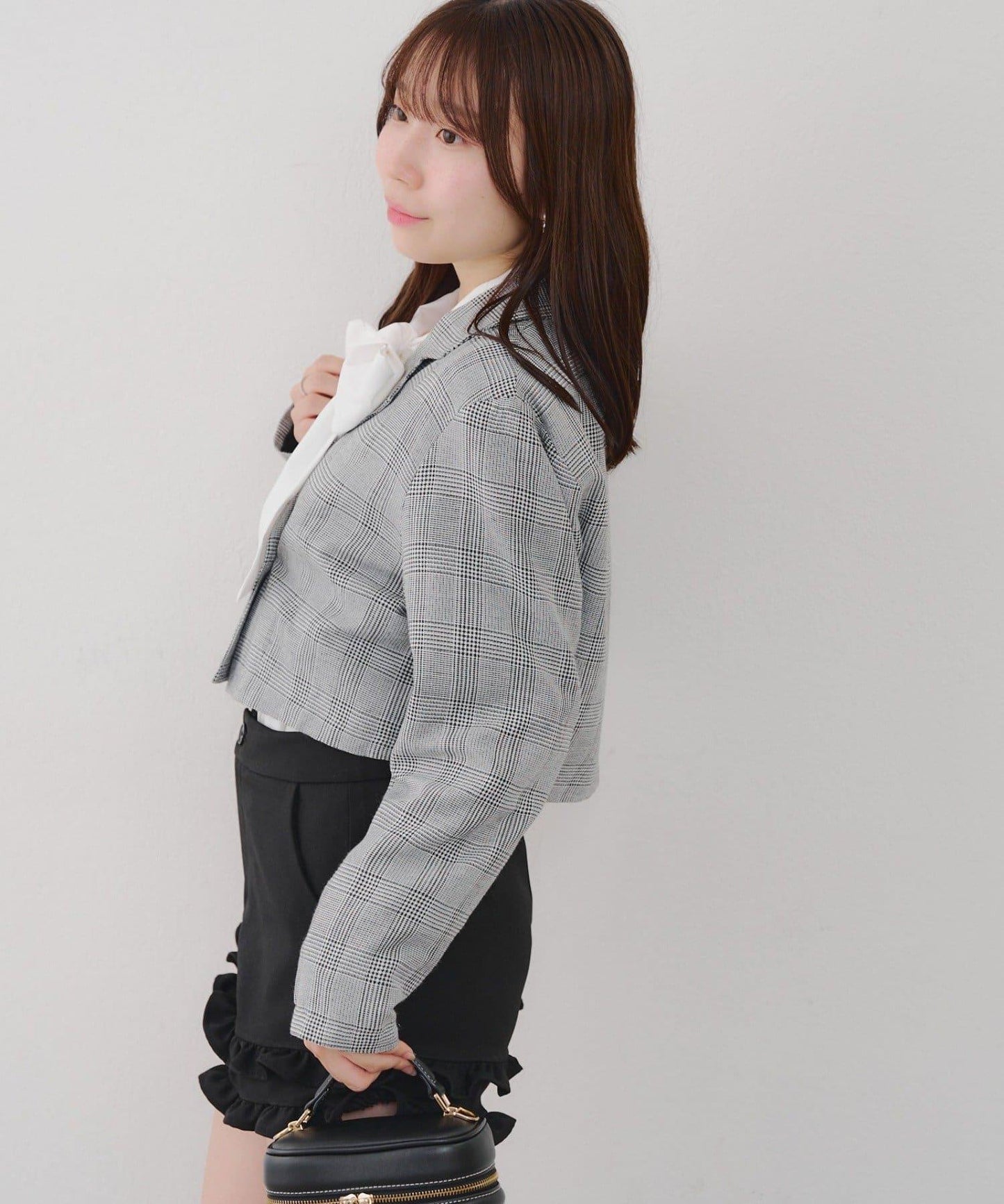 【SETUP適用】短款雙排扣西裝夾克