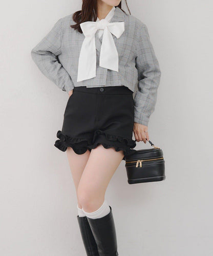 【SETUP適用】短款雙排扣西裝夾克