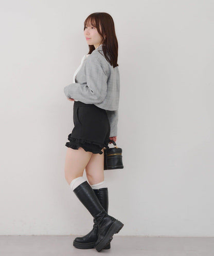 【SETUP適用】短款雙排扣西裝夾克