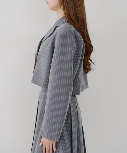 【SETUP適用】短款雙排扣西裝夾克