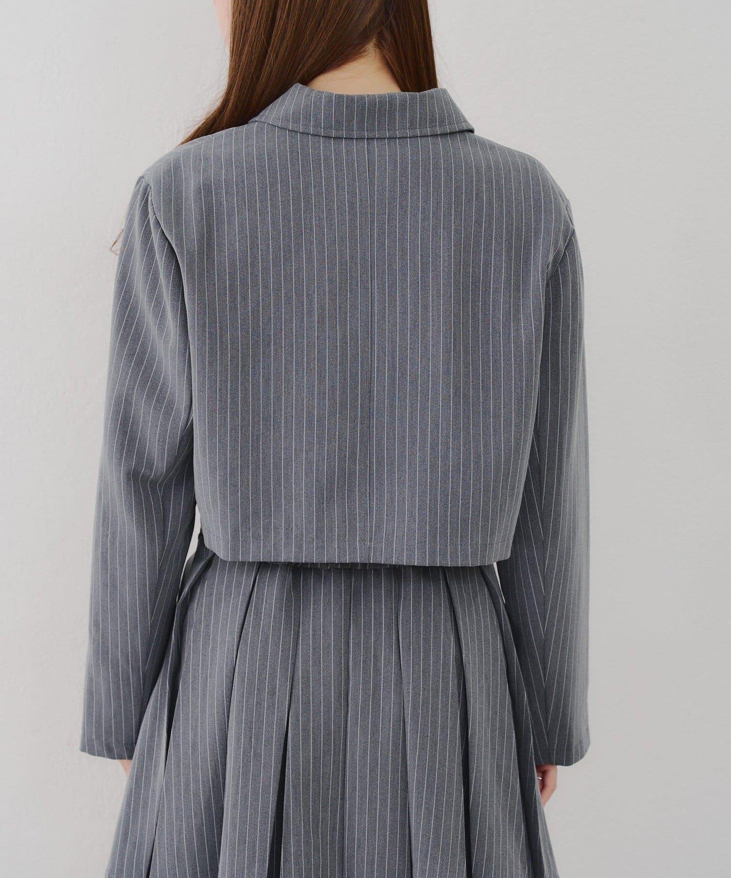 【SETUP適用】短款雙排扣西裝夾克