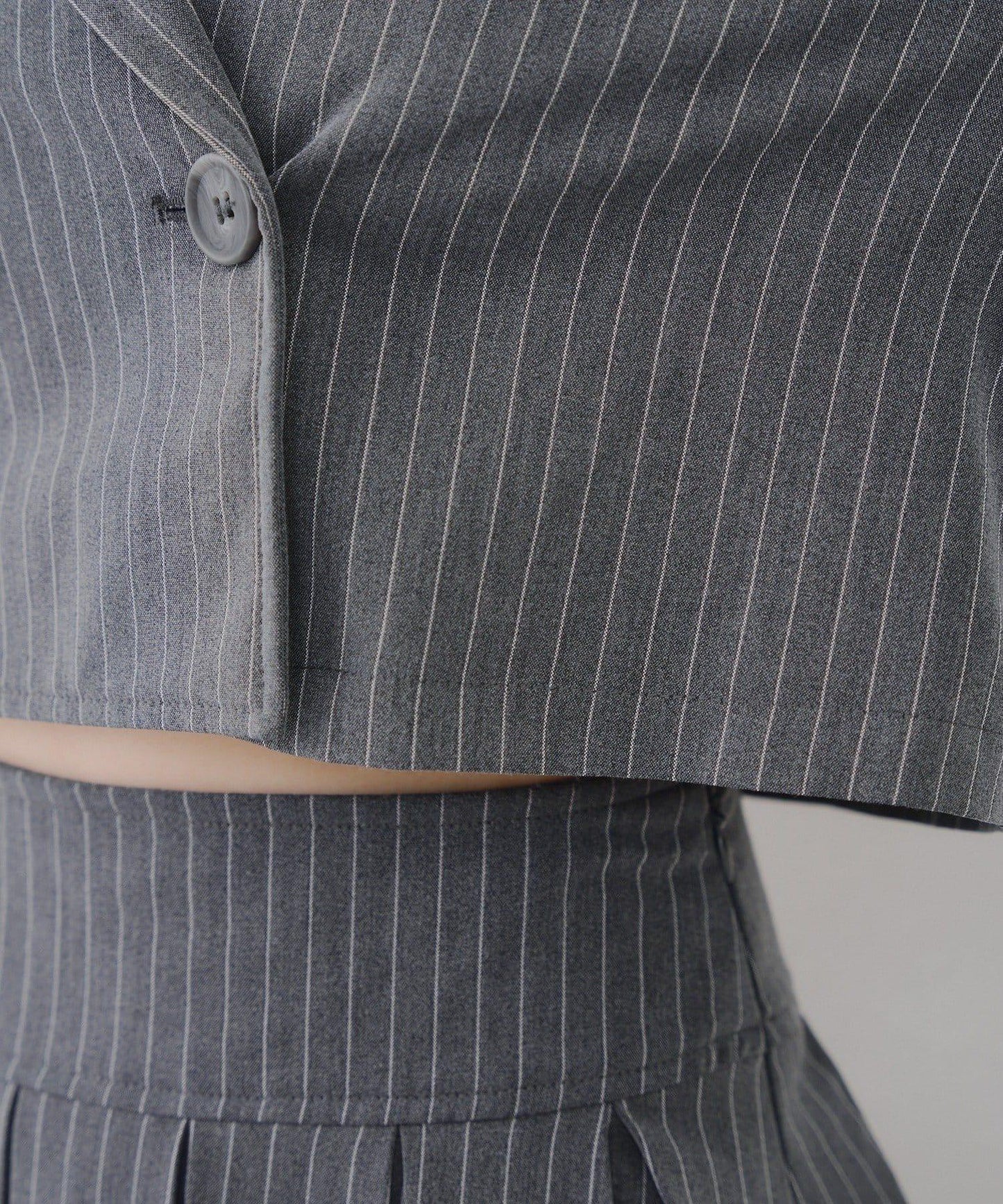 【SETUP適用】短款雙排扣西裝夾克