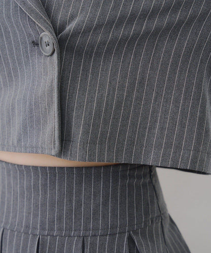 【SETUP適用】短款雙排扣西裝夾克