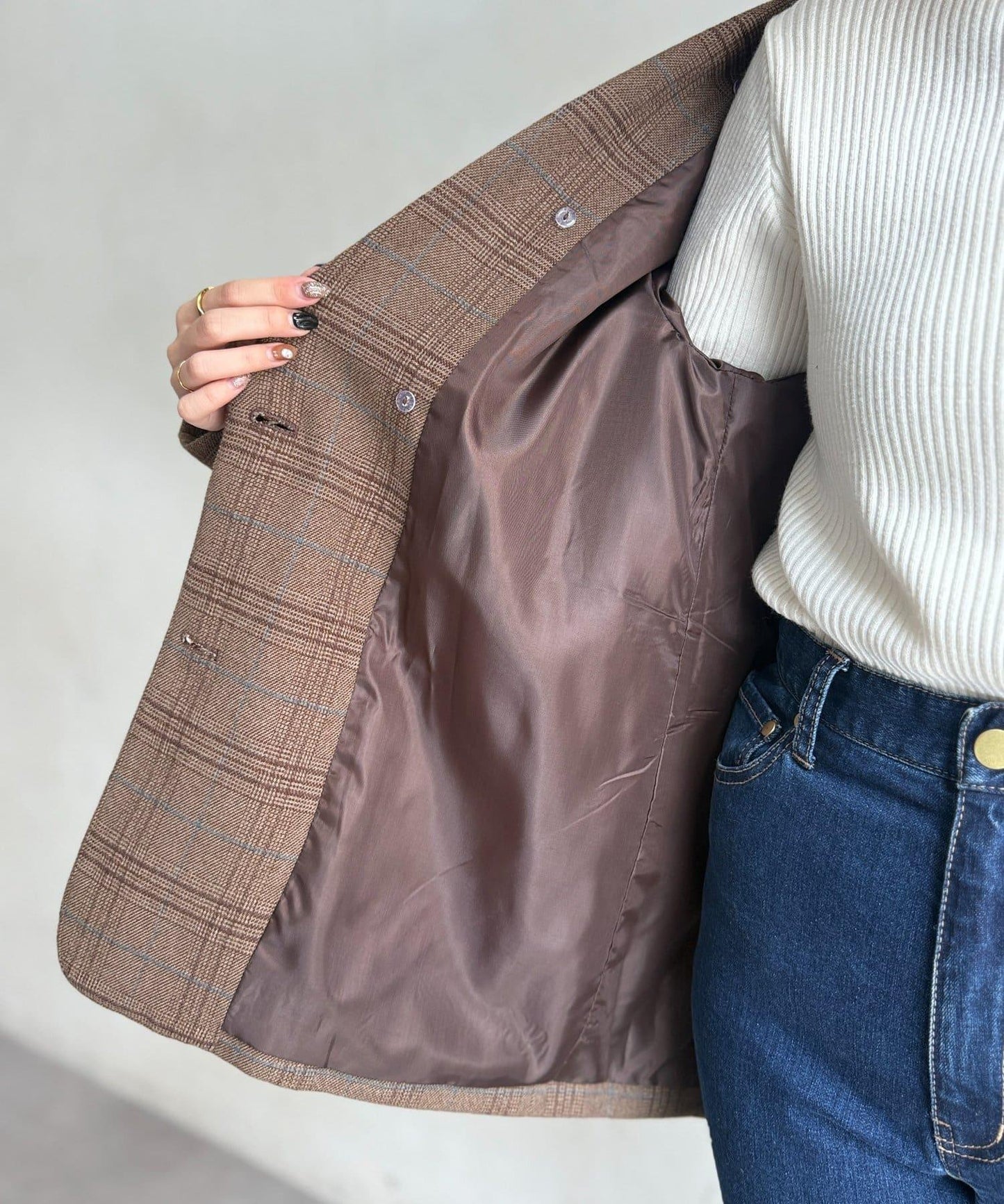 帶內襯西裝外套