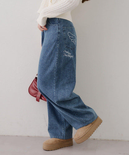 夢幻可愛【RMAF】許願風格寬鬆牛仔褲