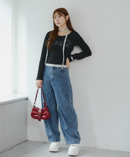 夢幻可愛【RMAF】許願風格寬鬆牛仔褲