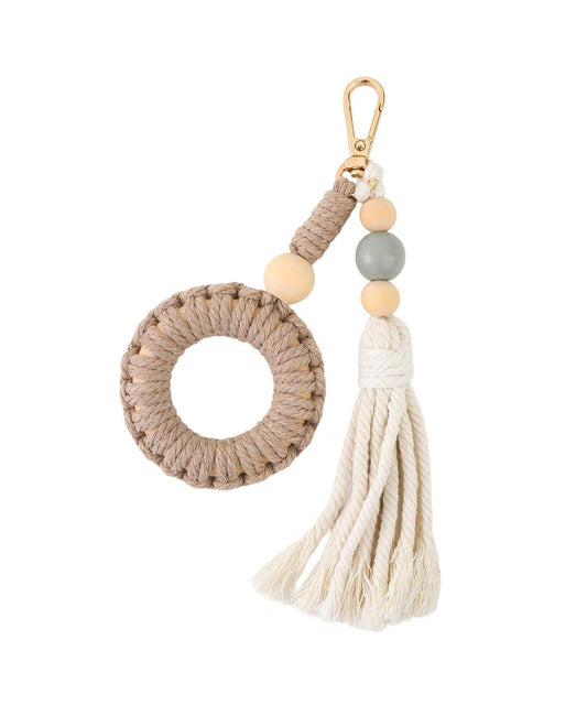 マクラメタッセルリングチャーム