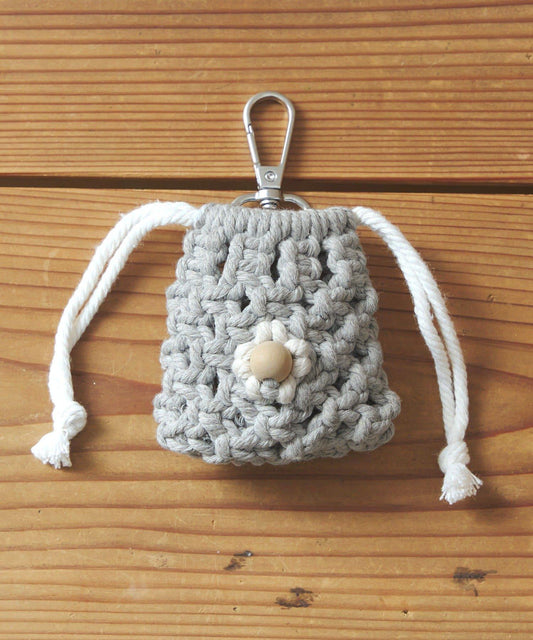 ワイヤレスイヤホン巾着ケース