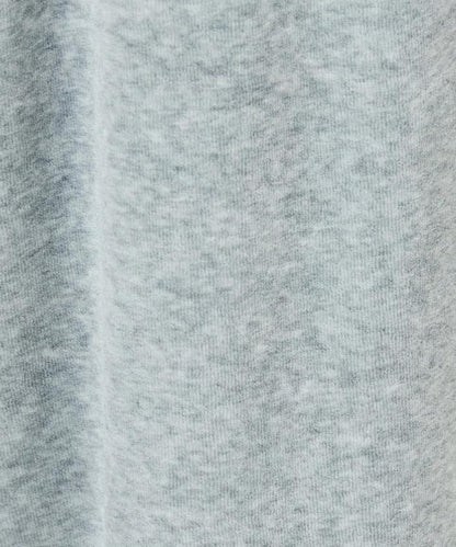 天鵝絨拼接條紋寬鬆長褲