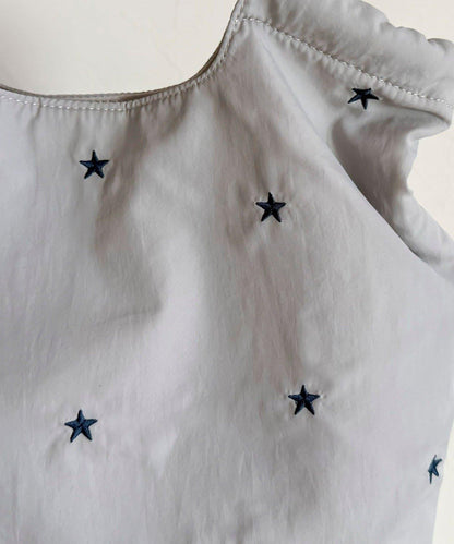 拼色星星刺繡兩用托特包