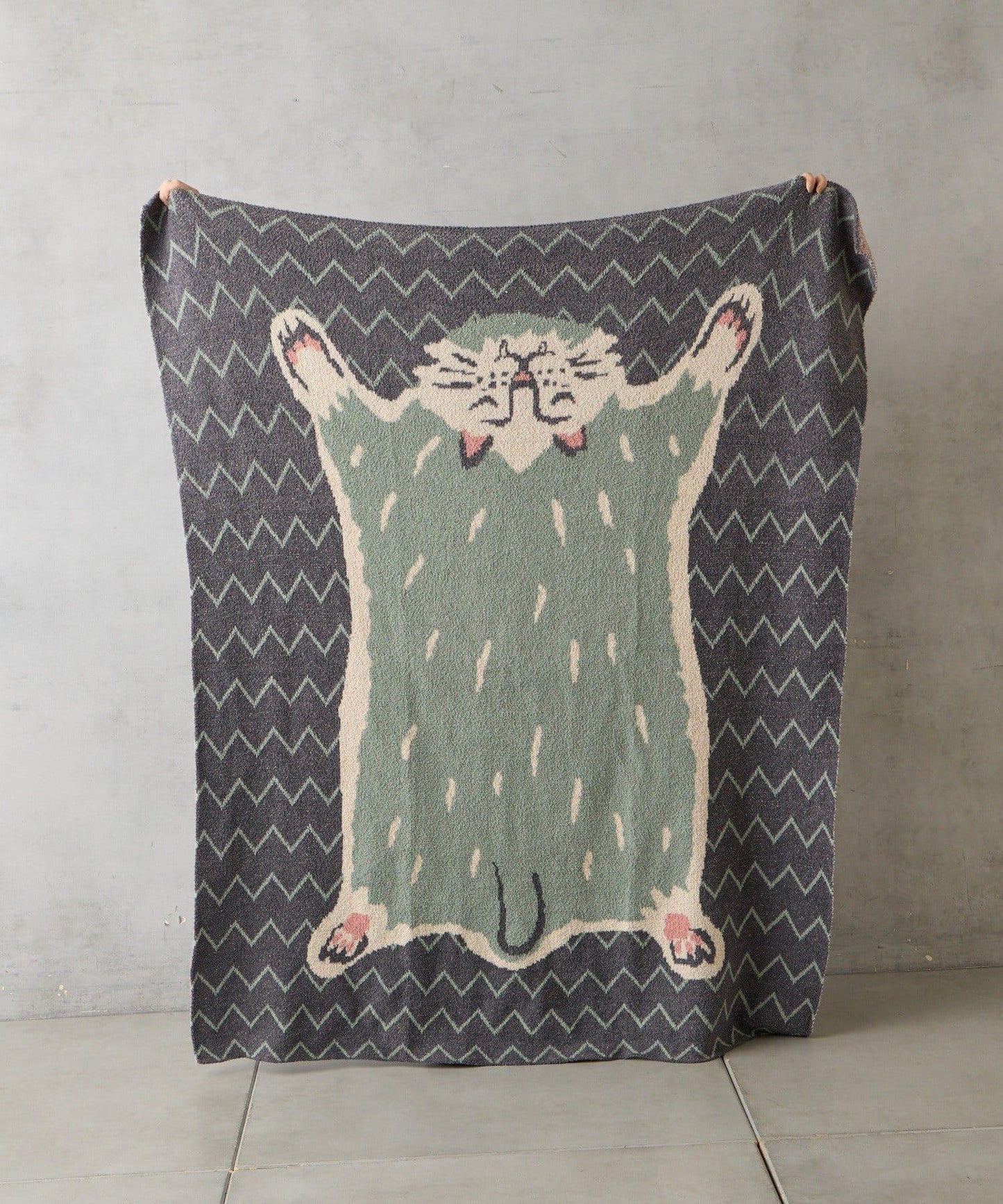 飛鼠造型針織毛毯L