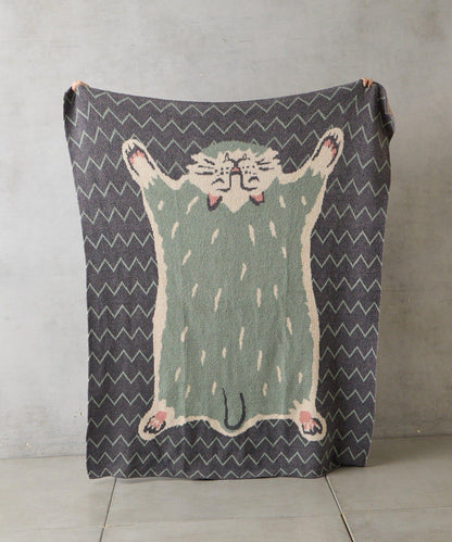 飛鼠造型針織毛毯L